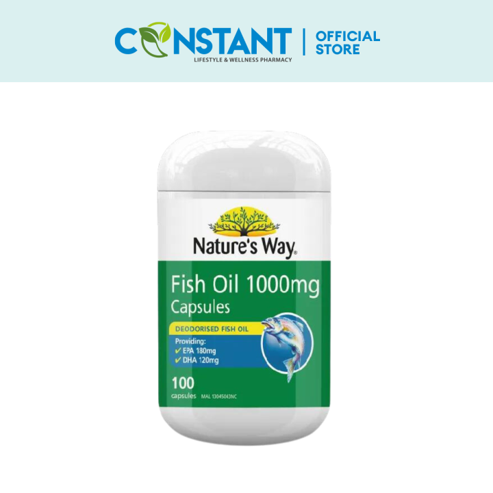 Nature's Way Fish Oil 1000mg Capsules 100s Lazada