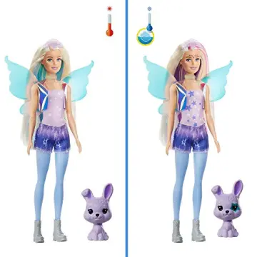 Barbie Color Reveal Peel Mermaid Fashion Reveal Doll Set with 25 Surprises  Including Purple Peel-able Doll & Pet & 16 Mystery Bags with Clothes 