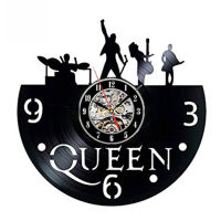 Queen Rock Band Wall Clock Modern Design Music Theme Classic Vinyl Record Clocks Wall Watch Art Home Decor Gifts for Musician