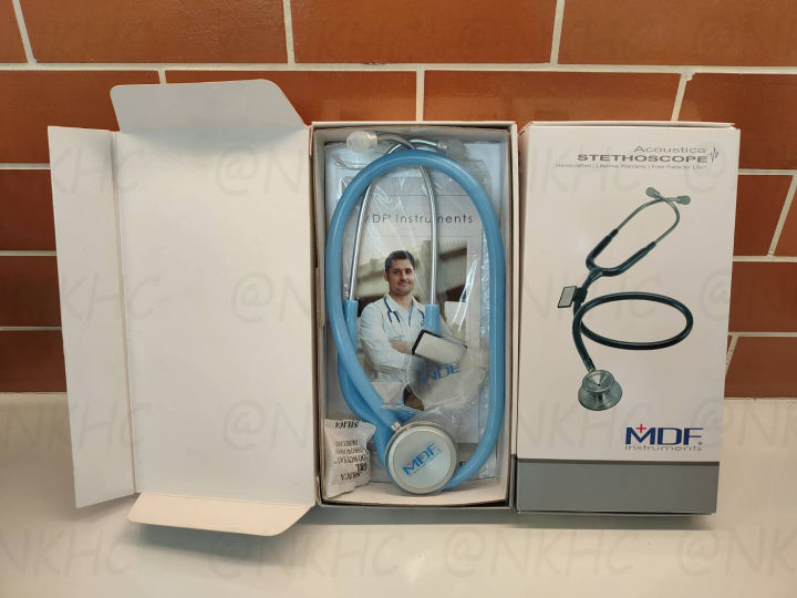 หูฟังทางการแพทย์-stethoscope-ยี่ห้อ-mdf747xp-acoustica-สีฟ้า-color-blubabe-mdf747xp-03