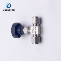 Adjustable needle valve OD 3 4 6 8 10 12 14mm 1/8" 1/4"  Compression Double Ferrule Tube Connector stainless steel 304