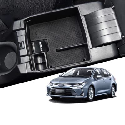 ❏✑ For Toyota Corolla 2019-2021 Central Control Armrest Box Auto Interior Styling Accessories Car Armrest Storage Box Coin Cover