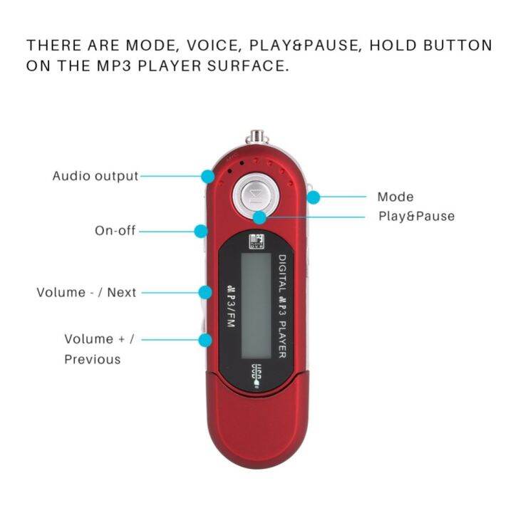 เครื่องเล่น-mp3-usb-3-5มม-เครื่องเสียงวิทยุ-fm-1-3-quot-โมดูลเพลง-lcd-ขนาดเล็กดิจิตอลบันทึกบอร์ดเครื่องถอดรหัส