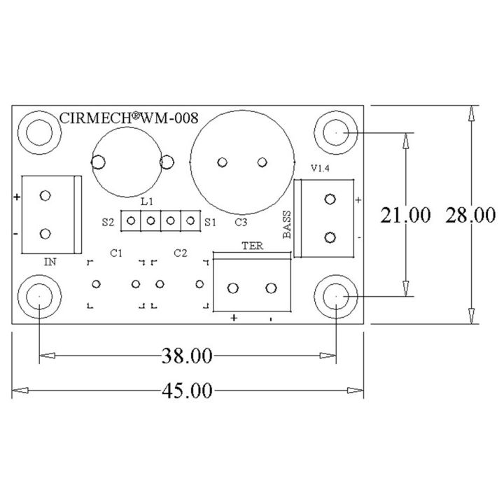 pcbfun-ตัวแบ่งผลิตภัณฑ์สำเร็จสองช่องความถี่โมดูลสูงและต่ำ-speaker-hifi-โมดูลสูงและต่ำเครื่องแบ่งความถี่ของเสียงความถี่สองช่อง