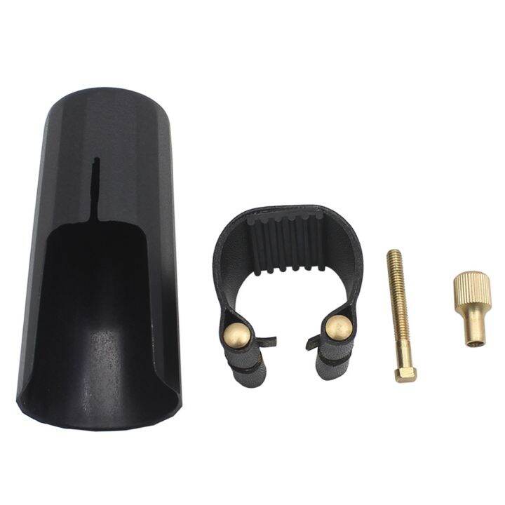 soprano-tenor-saxophone-clarinet-mouthpiece-ligature-and-cap-sax-leather-buckle-clampclip-woodwind-instrument-accessories