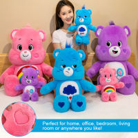 Fancy27/48ซม. Care Bear ตุ๊กตาหนานุ่มหมีสายรุ้งหมีน่ารักตุ๊กตาหนานุ่มตุ๊กตาของเล่นตุ๊กตาหมีสายรุ้งยัดไส้ตุ๊กตาผ้ากำมะหยี่เด็กผู้หญิงตุ๊กตาผ้า