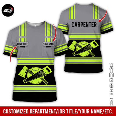 2023 Customized Name And Color Carpenter Uniform All Over Printed Clothes grey AD440