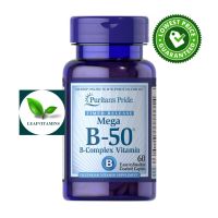 NEW Puritans Pride Vitamin B-50® Complex Timed Release / 60 Caplets