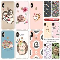 ◊✘✾ Soft Silicone Case For Xiaomi Redmi Note 11 10 9 8 7 Pro Max 10s 9s 8t 4G 5Gr Cartoon Hedgehog Fundas