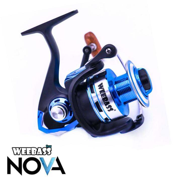 อุปกรณ์ตกปลา-weebass-รอก-รุ่น-nova-blue-4000-รอกตกปลา-รอกสปินนิ่ง-spinning