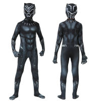 Anime Superhero Black Kids Panther Men Boys Jumpsuits Children Panther Cosplay Halloween Costume Bodysuits Dress Up New