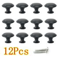 ☃✥ 12 Pcs Door Knob Cabinet Handles Stainless Steel Drawer Hand Pulls Knob Round Shaped Replacement Furniture DIY Door Hardware