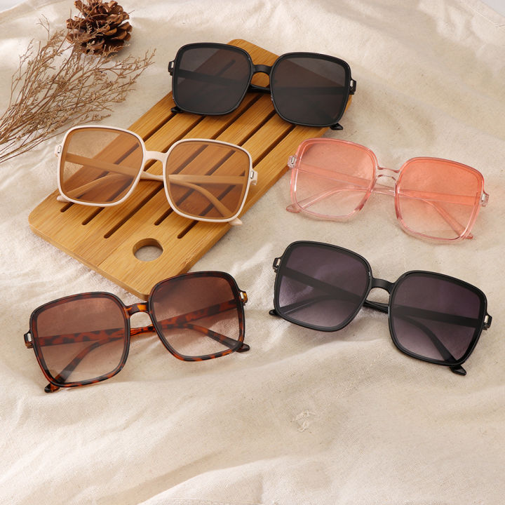 Oversized Square Frame Sunglasses  Transparent Big Frame Sunglass