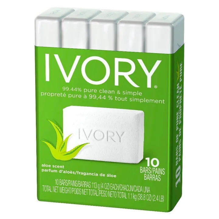 Ivory Soap (Aloe Scent) 10 Bars Lazada PH