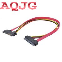 SATA Extender Cable 22Pin Male to Female 7 15 Pin Serial ATA SATA Data Power Combo Extension Cables Cord 30CM AQJG