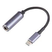 สายเคเบิลตัวแปลงเกลียวไนลอนของผู้หญิงขนาด9มม.,USB-C/ประเภท C ตัวผู้เป็นตัว7.9x0