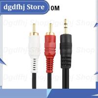 Dgdfhj Shop 1.35M 3M 5M 10M 3.5mm Jack to AV 2 RCA Male Extend Cable Connector For Phone TV AUX Computer PC Speakers Music Audio