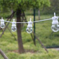 13m LED Globe Festoon Gtring Light Fairy Outdoor Wedding Garden Party Patio Decor String Light White Wire For Hanging Camping