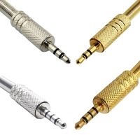 4Pcs 4 Pole 3 Pole 3.5mm Male Audio Jack Headphones Repair Plug Connector Soldering For Earphone