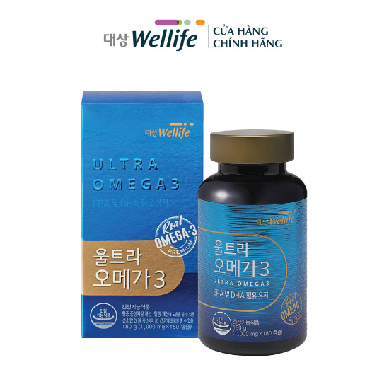 Viên uống ultra omega 3 daesang wellife 3 180g 180  180 viên - ảnh sản phẩm 1