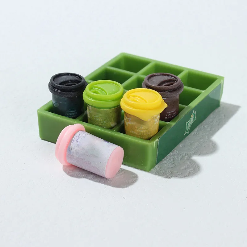 5pcs Cute Mini 1:12 Scale Model Dollhouse Miniature Coffee Cup