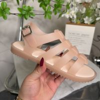 【Fast Shipping】NewMelissa-Woven sandals with exposed toe beach womens summer flat bottom for comfort