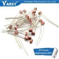 20pcs 5537 light dependent resistor photoresistor resistor 5mm photosensitive resistance 35514