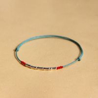 [COD] Ashore Rope Anklet Female Weaving Transfer Beads Male Entrance Examination Couple