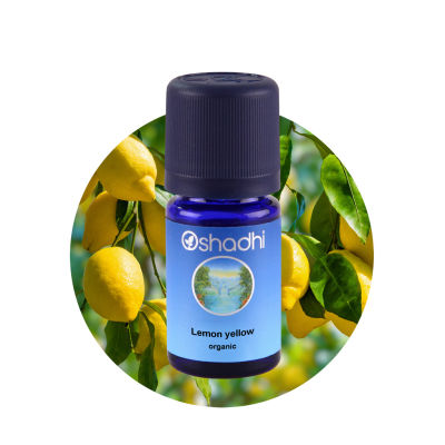 Oshadhi Lemon yellow organic Essential Oil น้ำมันหอมระเหยมะนาวเหลืองออร์แกนิก (30 ml)