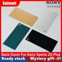 Salmatt ฝาครอบกระจกมองหลัง E6833 E6883 Z5P คู่สำหรับ Sony Xperia Z5 Premium Z5plus ฝาหลังใหม่ปลอกหุ้มประตูหลัง