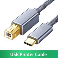 เครื่องสแกนแล็ปท็อปทนทาน DDRR สายเครื่องพิมพ์เครื่องพิมพ์ USB Type-C เป็น USB B 2.0ความเร็วสูง