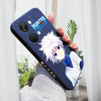 เคสโทรศัพท์สำหรับ OnePlus Nord 3 5G เคสลายการ์ตูนอนิเมะ (นักล่า) เคสโทรศัพท์ Killua น่ารักลายขอบสี่เหลี่ยมปลอกซิลิโคนน้ำเคสป้องกันกล้องคลุมทั้งหมด