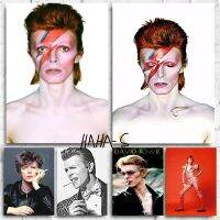 เขาวงกตอังกฤษนักร้องเพลงร็อค Bowie Eyes โปสเตอร์ผ้าใบวาดภาพที่ทันสมัยและศิลปะบนผนังรูปภาพสำหรับห้องนอนตกแต่งบาร์ที่บ้าน