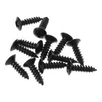 12pcs Pickguard Screws for Guitar Fender Strat Tele - Black