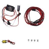 030 88T Brushed Motor &amp; 30A ESC &amp; 2 White 2 Red LED Light for Axial SCX24 1/18 1/24 1/28 1/32 RC Car Upgrades Parts