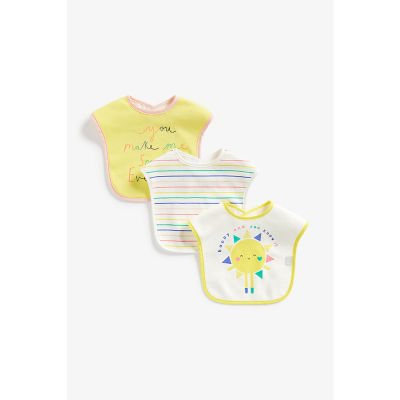 ผ้ากันเปื้อน Mothercare Sunshine Toddler Bibs - 3 Pack UB800