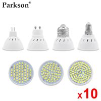 10Pcs/Lot GU10 MR16 LED Bulb E27 E14 LED Lamp AC 220V 240V 48 60 80 LEDs Spotlight Bulb Indoor Bombillas Lampada LED Spot light