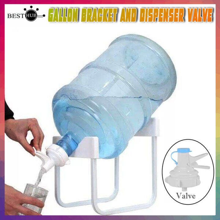 Detachable Bracket Bottled Water Dispenser Drinking Bucket Gallon Stand With Faucet Spigot Valve