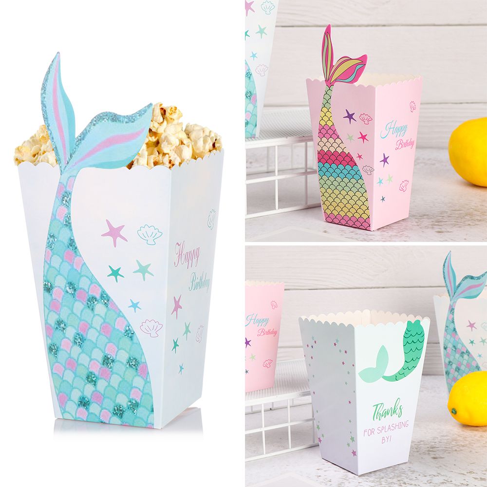 Movie Supplies Birthday Decoration Candy Case Paper Bag Popcorn Box Theme Party 