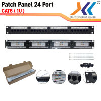 Patch Panel 24 Port CAT 6 ขนาด 1U แผงกระจายสายขนาด 24 Port Cat 6