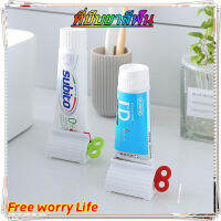 [ส่งจากไทย]Free worry Life?ที่บีบยาสีฟัน ที่รีดยาสีฟัน ที่รีดหลอดยาสีฟัน แบบม้วน ไขลาน สไตล์ญี่ปุ่น อุปกรณ์บีบหลอด ที่รีดโฟมล้างหน้า（สีสุ่ม）