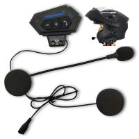 Motorcycle BT 5.0 Helmet Headset Wireless Hands-free call Kit Stereo Anti-interference Waterproof Music Player Speaker