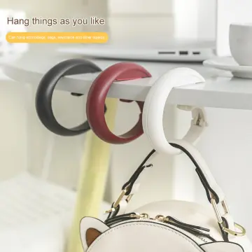 Amazon.com: ZHENJIER 5 Pack Purse Hook Hanger, Metal Hook Long Handbag  Hanger for Table Desk,Portable Bag Holder Under Counter Handbags Hook for  Women Girl : Everything Else