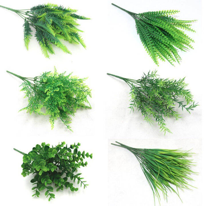 artificial-plants-fake-leaf-foliage-bush-home-office-garden-wedding-decors