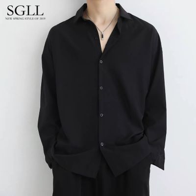 shirt men【kin18】Ultra-thin series,เสื้อสีทึบ เสื้อเชิ้ตเกาหลี แขนยาว สีพื้น มีไซซ์ ขายส่ง