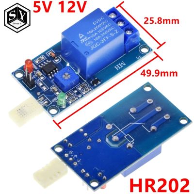 【cw】 1PCS  HR202 5V 12v 1 Channal 1CH Humidity Sensor Relay Module Board