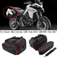 Motorcycle luggage bags Black expandable Inner Bags For Ducati Multistrada 1200 from 2015 from 2017