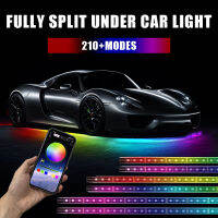 Split Type Dynamic Streamer Car Underglow Light Strip LED Underbody Lights APP Control Auto Neon RGB Decorative Atmosphere Lamp