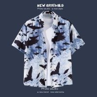 ✽  Flowers with short sleeves shirt hainan sanya beach under summer power Thailand tourism male couples leisure loose coat