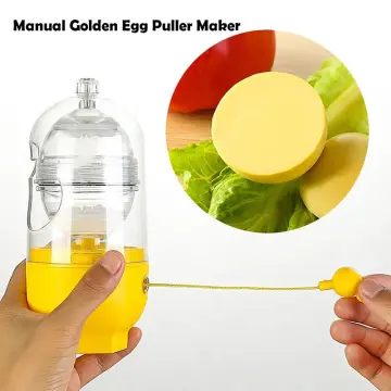 Manual Golden Eggs Puller Hard Boiled Egg Peeler Scrambler White Yolk Mixer  Kitchen Tool Mix Manual